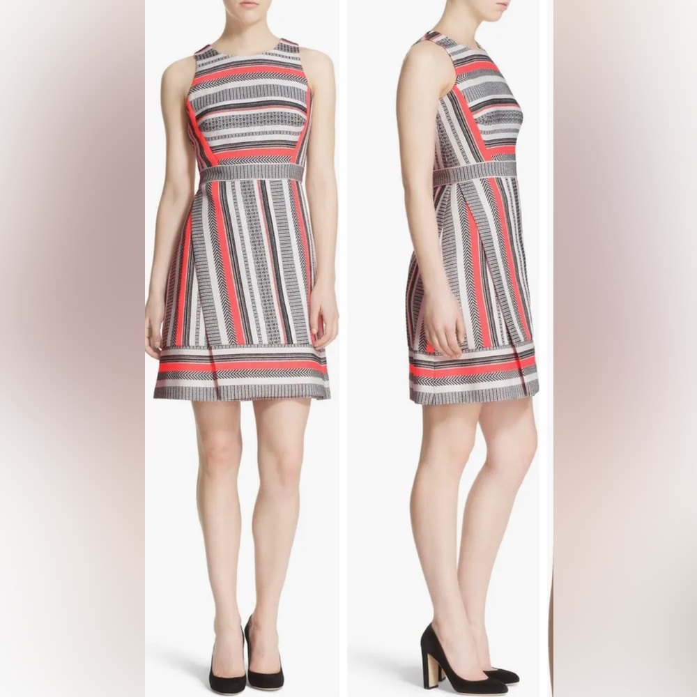 Kate Spade Ribbon Jacquard A-Line Dress Sz 6. Excellent condition!